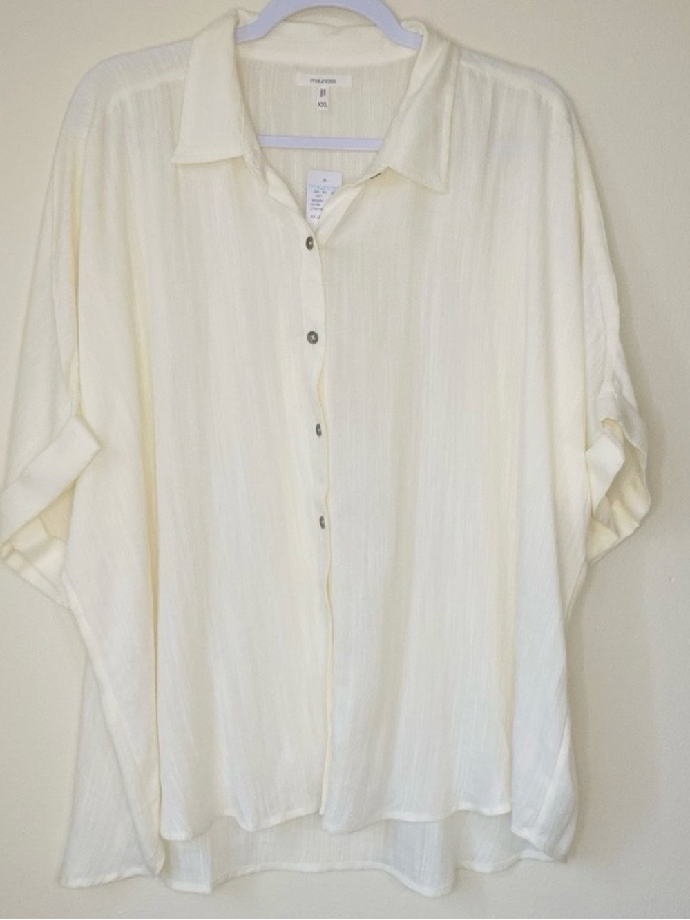 Maurices Women's Blouse  Short Sleeve Top Size XXL